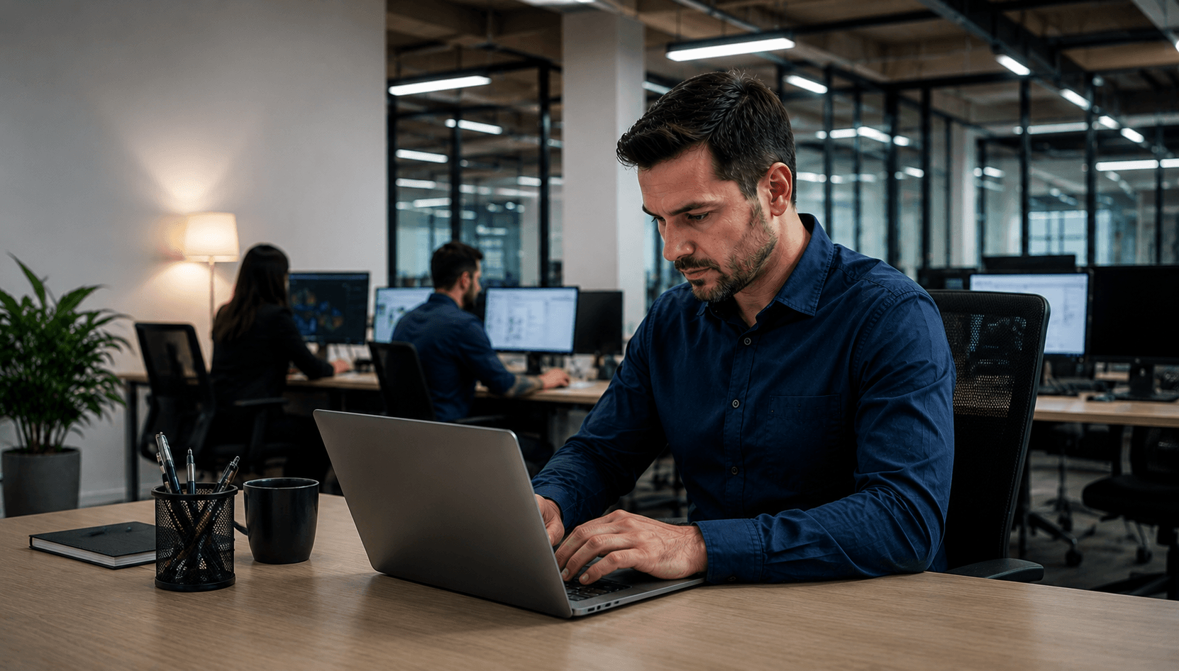 Equipe de serviços operando contratos no M3R